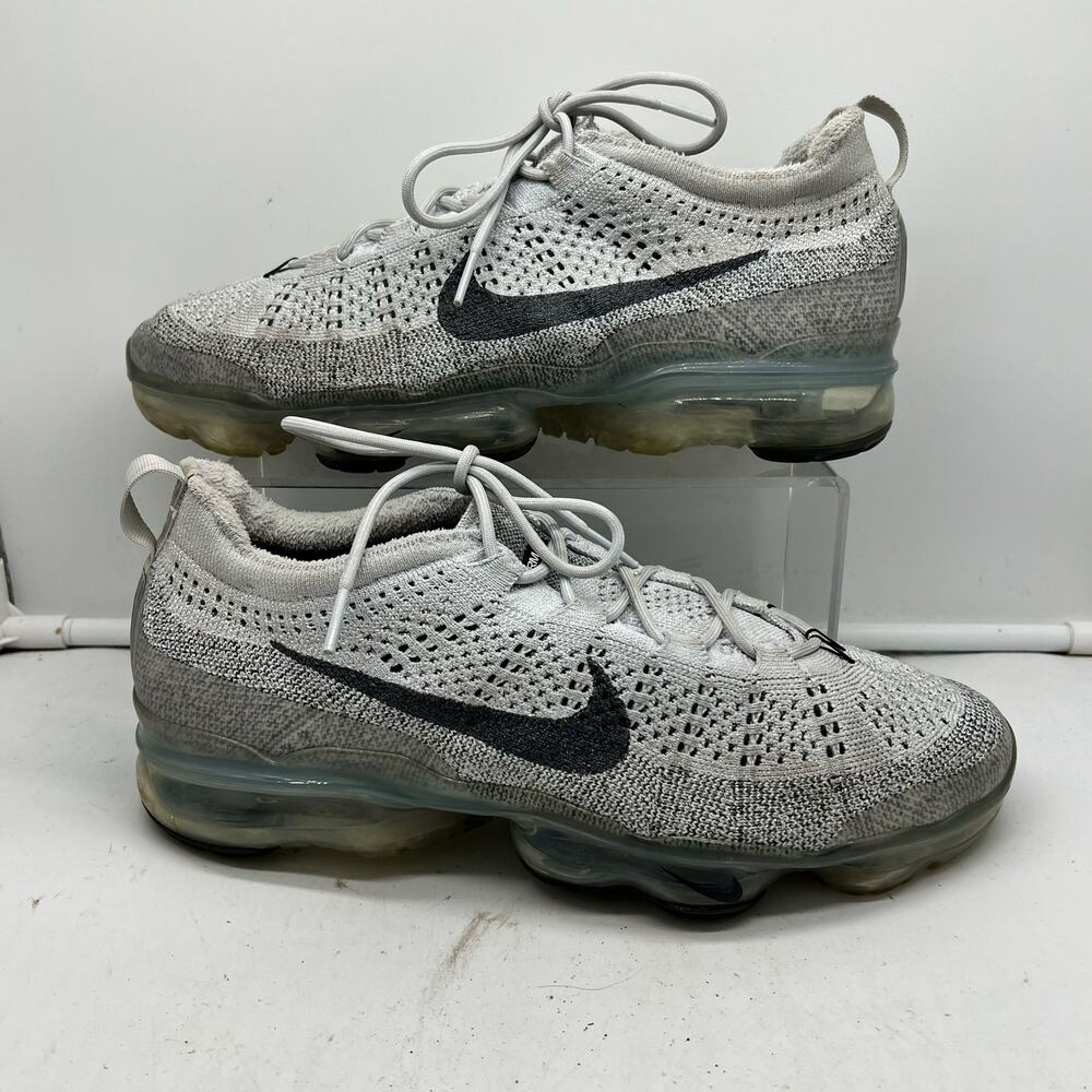 Nike Air Shoes Mens 10 VaporMax 2022 Flyknit Gray DV1678 Sneakers